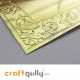 Embossed CardStock A6 #2 - Metallic Golden - Pack of 4