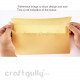 Envelopes DL Size - Metallic Cream - Pack of 6