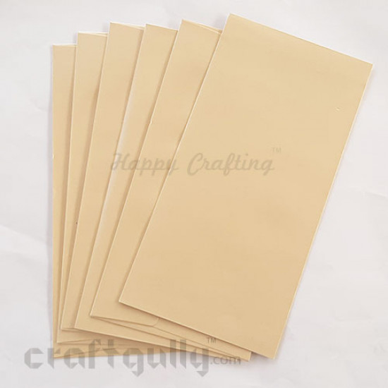 Envelopes DL Size - Metallic Light Golden - Pack of 6