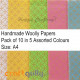 Handmade Paper - Woolly Assorted #9 - Pack of 10