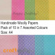 Handmade Paper - Woolly Assorted #10 - Pack of 10