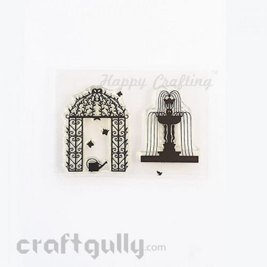 Clear Stamps #23 – 3x4 inches – Fountain