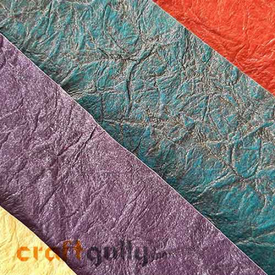 Handmade Paper 8x6 inches - Wrinkled - Pack of 9