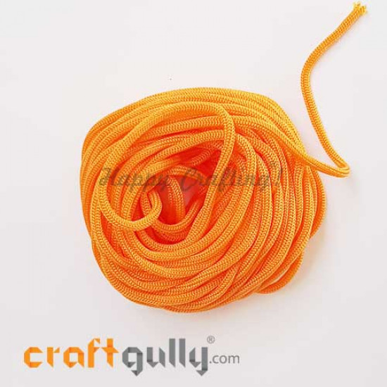 Cords 3mm Nylon - Macrame - Pumpkin Orange - 10 meters