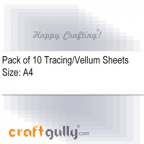 Papers A4 - Tracing /  Vellum - Pack of 10