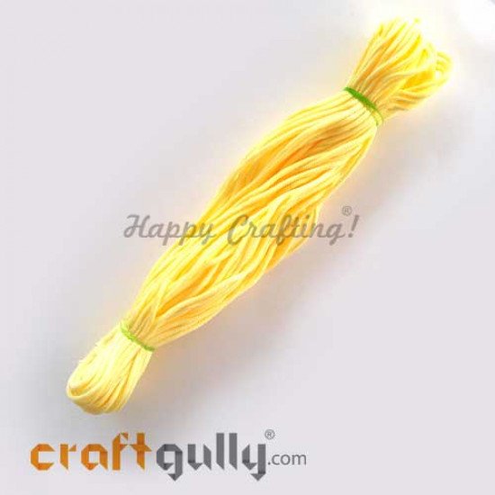 Cords 3mm Nylon - Macrame - Light Yellow - 150 gms