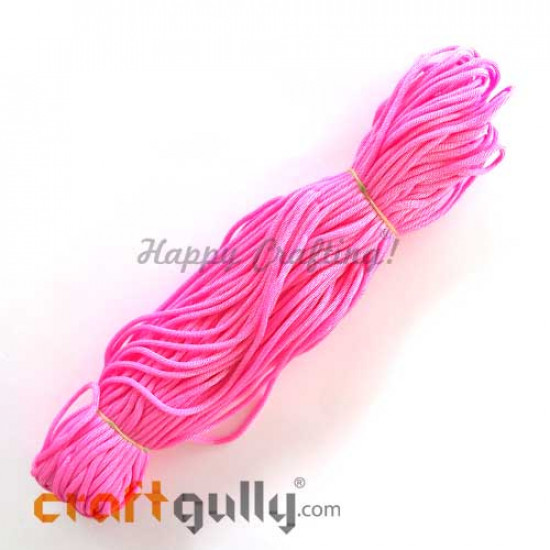 Cords 3mm Nylon - Macrame - Pink - 150 gms