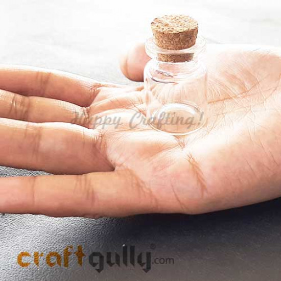 Miniature Glass Bottle With Cork #1 - Pack of 1