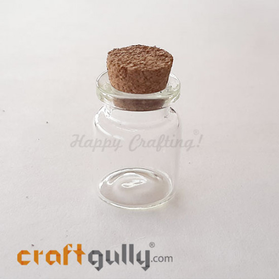 Miniature Glass Bottle With Cork #1 - Pack of 1