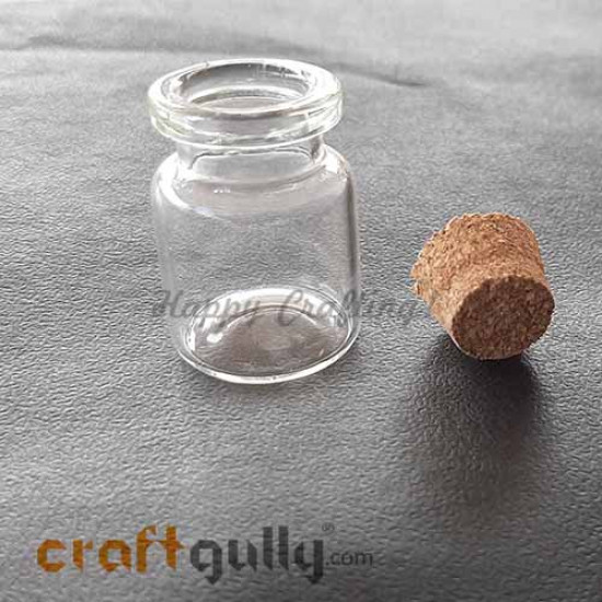 Miniature Glass Bottle With Cork #1 - Pack of 1