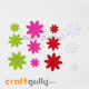 Felt Shapes - Flower #2 - Assorted - Pack of 12