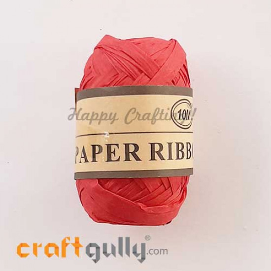 Paper Ribbons 5mm - Red - 10 meters