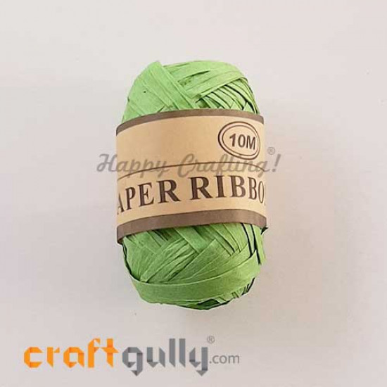 Paper Ribbons 5mm - Light Green - 10 meters