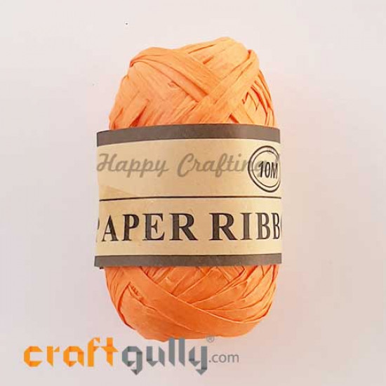 Paper Ribbons 5mm - Orange - 10 meters