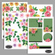 Paper Elements A5 - Flowers & Stripes - Pack of 4 sheets