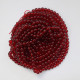 Glass Beads 6mm Round - Trans Dark Red - 1 String
