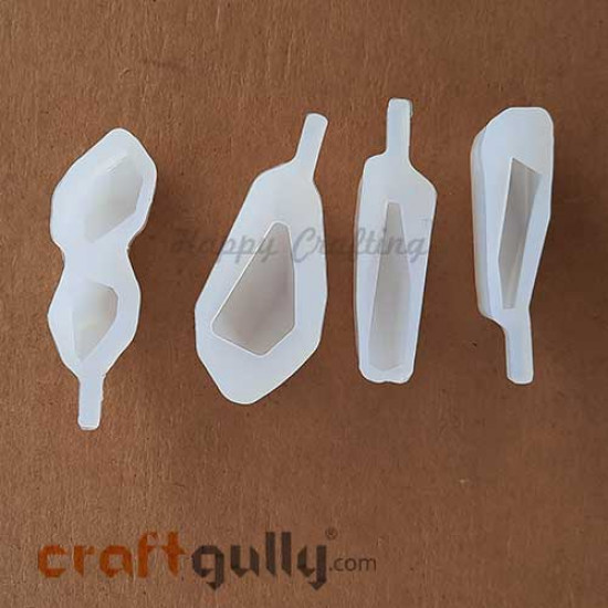 Silicone Moulds - Assorted #3 - Pendants - Pack of 4 Silicone Moulds - Assorted #3 - Pendants - Pack of 4