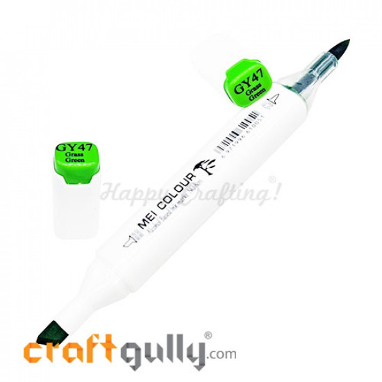 Mei Alcohol Ink Markers - 2 In 1 Soft - Grass Green