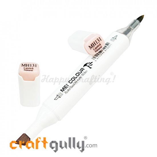 Mei Alcohol Ink Markers - 2 In 1 Soft - Lipstick Natural