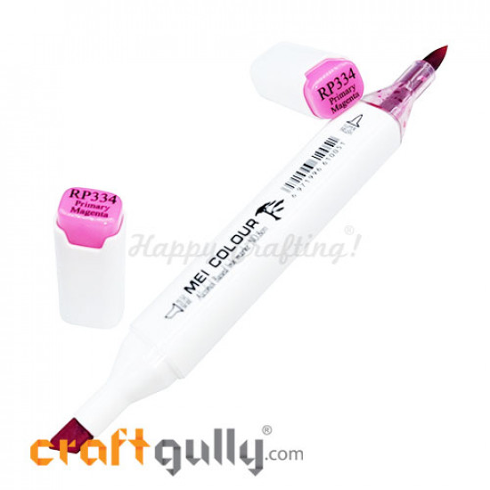 Mei Alcohol Ink Markers - 2 In 1 Soft - Primary Magenta