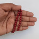 Glass Beads 6mm Round - Dark Red - 1 String