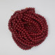 Glass Beads 6mm Round - Dark Red - 1 String