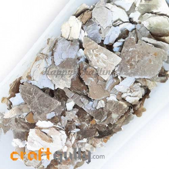 Mica Flakes - Metallic Silver - 20gms