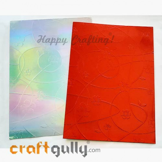 CardStock A5 - Metallic Embossed #2 - Pack of 4