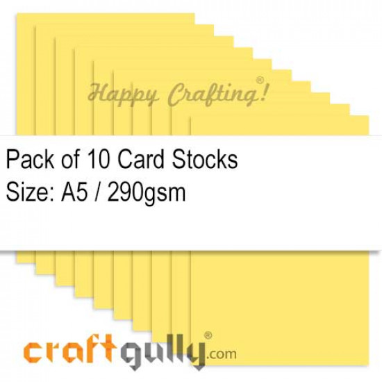 CardStock A5 - Golden Yellow 290gsm - Pack of 10