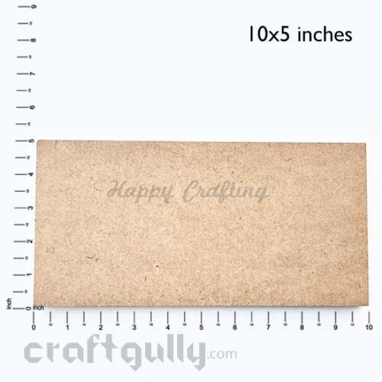 MDF Blank Bases 7mm - Rectangle 10x5 inches - Pack of 1