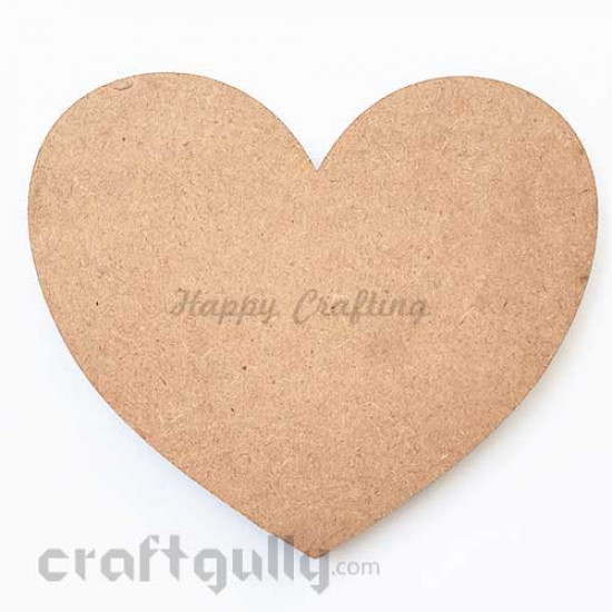MDF Blank Bases 5mm - Heart 8x7 inches - Pack of 1