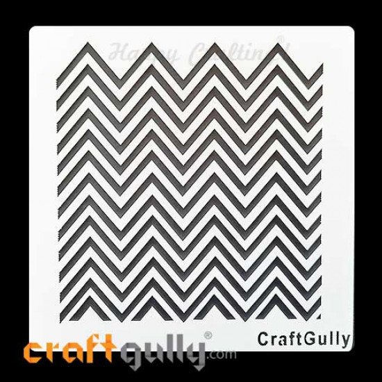 Stencils 6x6 inches - Background #19 - Chevron