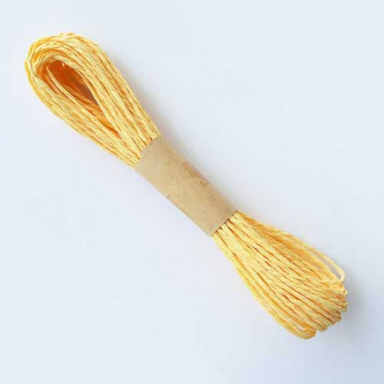 Paper Rope 2mm - Yellow - 10 meters