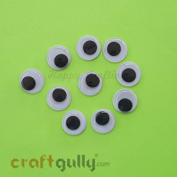 Different Sizes Moving Googly Eyes for Crafts, Decorating, School 8mm  200pieces