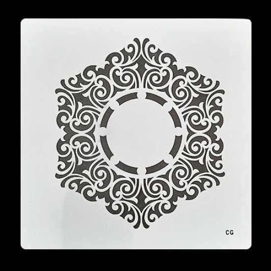 Stencils 6x6 inches - Mandala #10