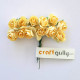 Paper Flowers 18mm - Rose - Cream - 12 Roses Paper Flowers 18mm - Rose - Cream - 12 Roses