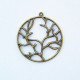 Charms 43mm Metal - Tree #1 - Bronze - Pack of 1