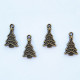 Charms 23mm Metal - Tree #2 - Bronze - Pack of 4