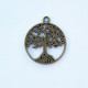 Charms 29mm Metal - Tree #3 - Bronze - Pack of 1