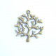 Charms 44mm Metal - Tree #8 - Bronze - Pack of 1