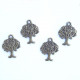 Charms 21mm Metal - Tree #9 - Bronze - Pack of 4
