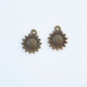Charms 18mm Metal - Flower #2 - Bronze - Pack of 2