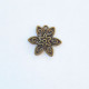 Charms 21mm Metal - Flower #5 - Bronze - Pack of 1