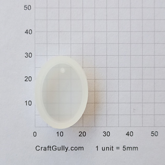 Silicone Moulds - Pendant #1 - Oval - Pack of 1