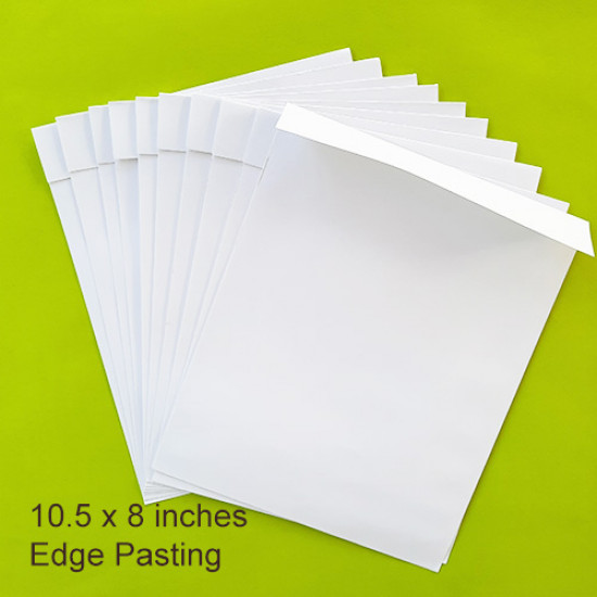 Envelopes 10.5 x 8 inches - White - Edge - Pack of 10