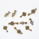 Charms Metal - Keys - Assorted #2 - Bronze - Pack of 10