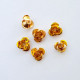 Metal Roses 9mm - Golden Finish - Pack of 50