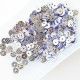 Sequins 5mm - Round Texture #2 - Silver & Lilac Edge – 20gms