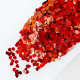 Sequins 3mm - Heart #6 - Red - 20gms