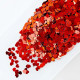 Sequins 3mm - Heart #6 - Red - 20gms Sequins 3mm - Heart #6 - Red - 20gms